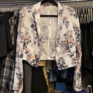 Floral Print Blazer